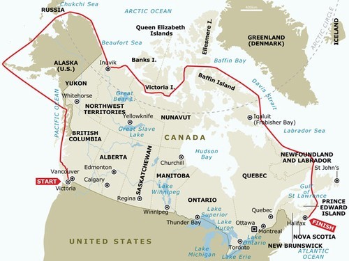 Open Passage Expedition route © SW